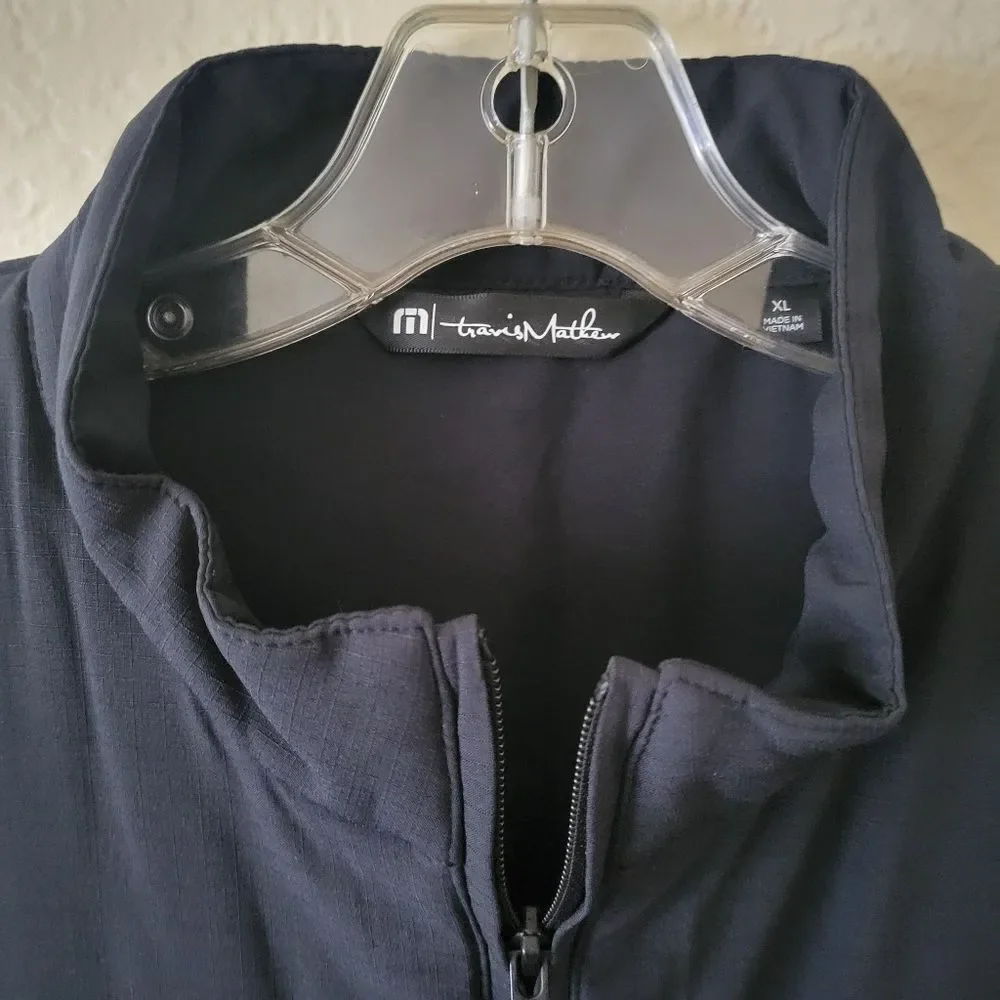 Travis Mathew | Cold Bay Quilted Puffer Vest XL Black Athleisure Golf Activewear